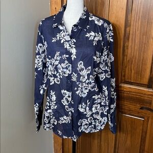 Floral Navy Women's blouse